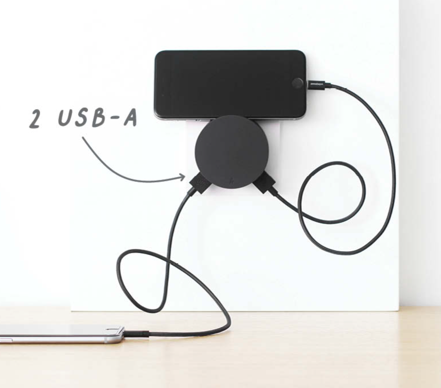 CHARGEUR MURALE AERO - NOIR - 3