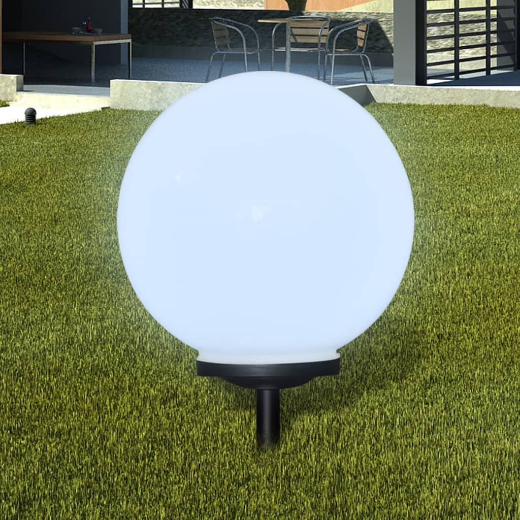 vidaXL 2 pcs Lampes d'allée d'extérieur à LED 40 cm et piquet au sol - 3