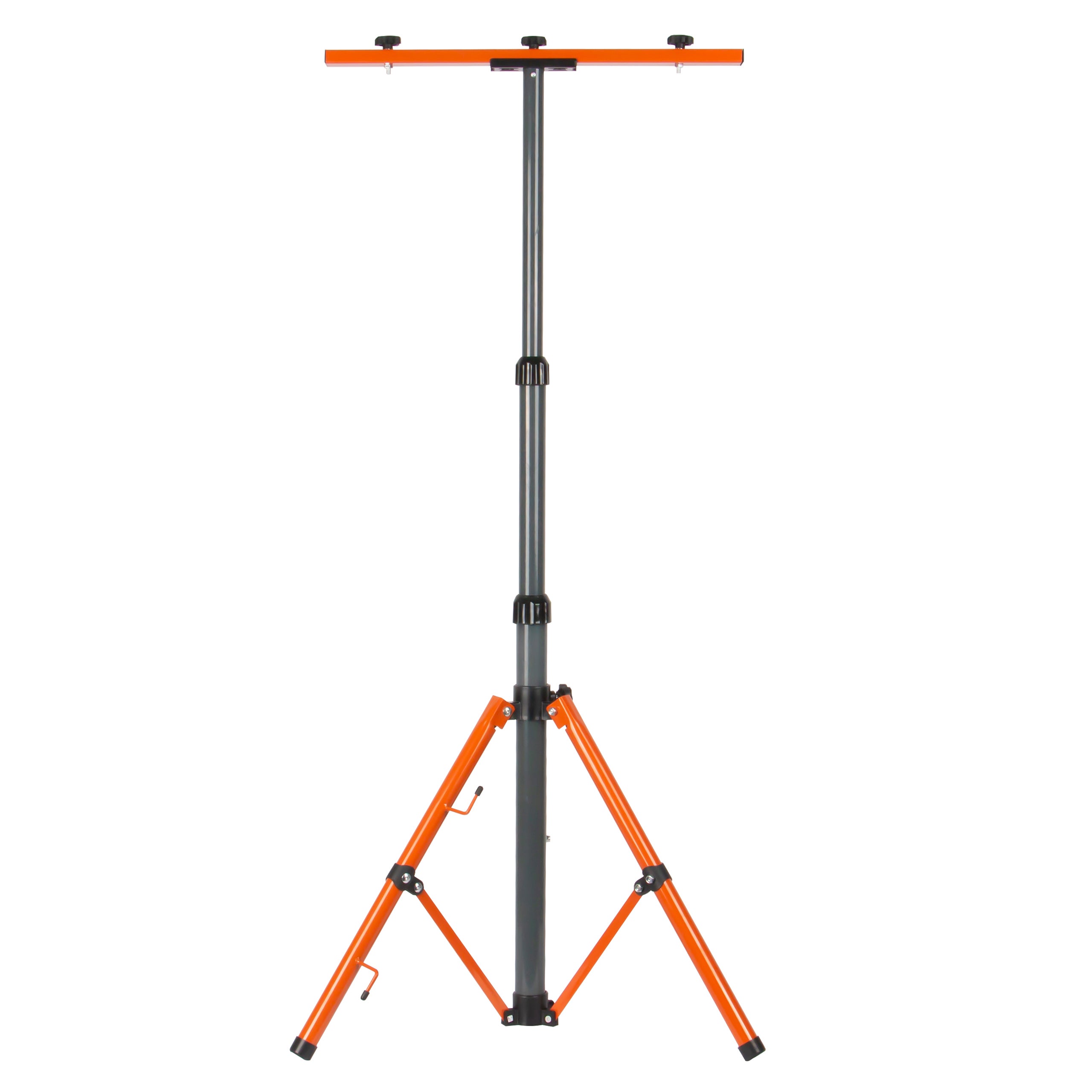 Statyw do naświetlacza halogenu LED Classic 160cm podwójny metalowy 50cm pomarańczowo-szary MasterLED