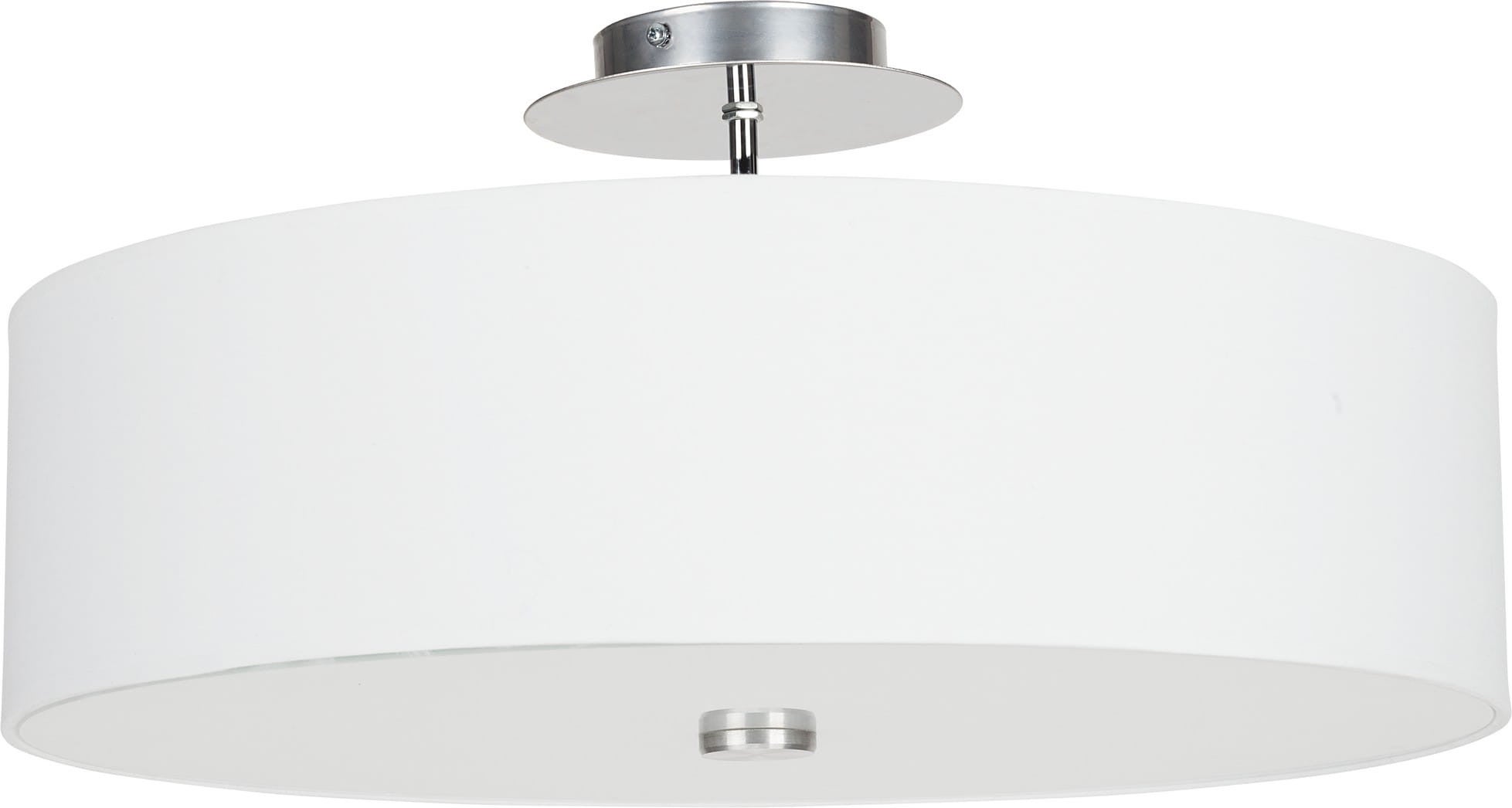 Lampa sufitowa VIVIANE biała chromowana 3xE27x60W tkanina wym:24x50x50cm IP20 Nowodvorski Lighting