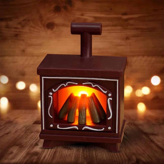 Miniature Estufa de Cocina para Casa de Muñecas con Luz Chimenea Miniatura Mobiliario de Cocción Simulado Accesorios de Cocinar Adecuada para Juegos D, Style B Miniature Estufa de Cocina para Casa de Muñecas con Luz Chimenea Miniatura Mobiliario de Cocción Simulado Accesorios de Cocinar Adecuada para Juegos D, Style B