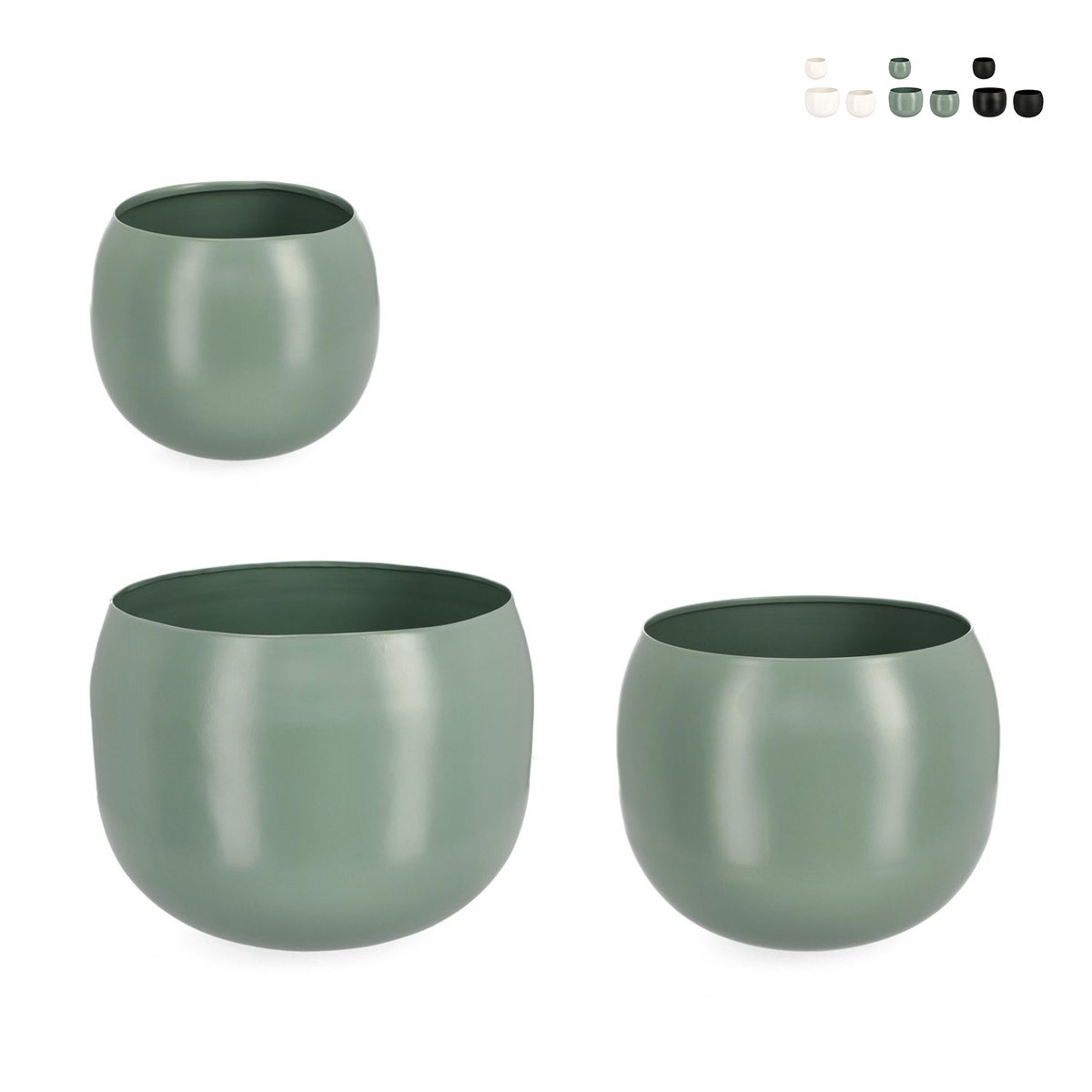issFox Set di 6 Vasi per Piante in Plastica con Sottovaso, Vaso Bonsai Grande Rettangolare con