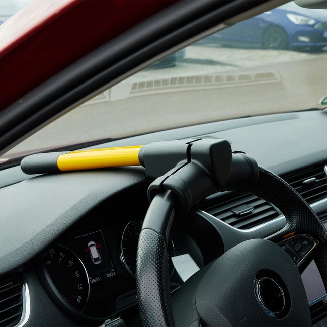 Bullock Defender Pro Blocca Sterzo Auto Universale Con 3 Chiavi - Antifurto Doppio Per Volante E Cintura, Giallo Ad Alta Visibilità, Per Auto, SUV, Camper Blocca Volante Ad Alta Visibilità Bullock Defender Pro Blocca Sterzo Auto Universale Con 3 Chiavi - Antifurto Doppio Per Volante E Cintura, Giallo Ad Alta Visibilità, Per Auto, SUV, Camper Blocca Volante Ad Alta Visibilità