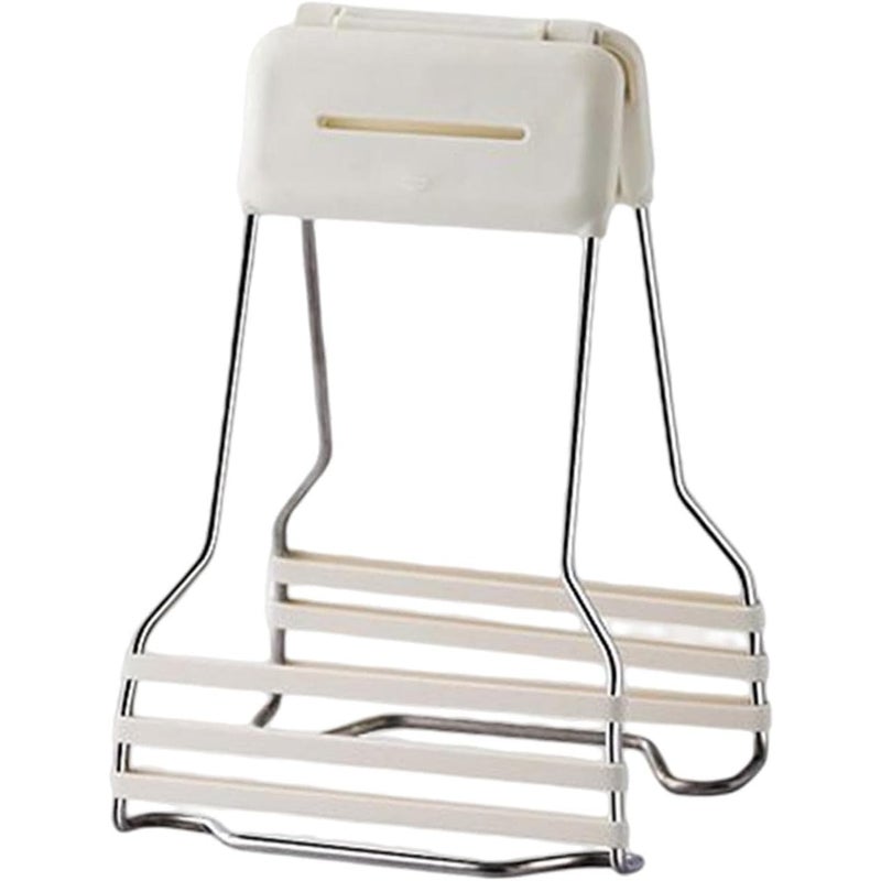 Białe szczypce odporne na oparzenia, przybory kuchenne, odporny na zużycie uchwyt na przybory kuchenne z silikonową opaską, regulowane szczypce do gar