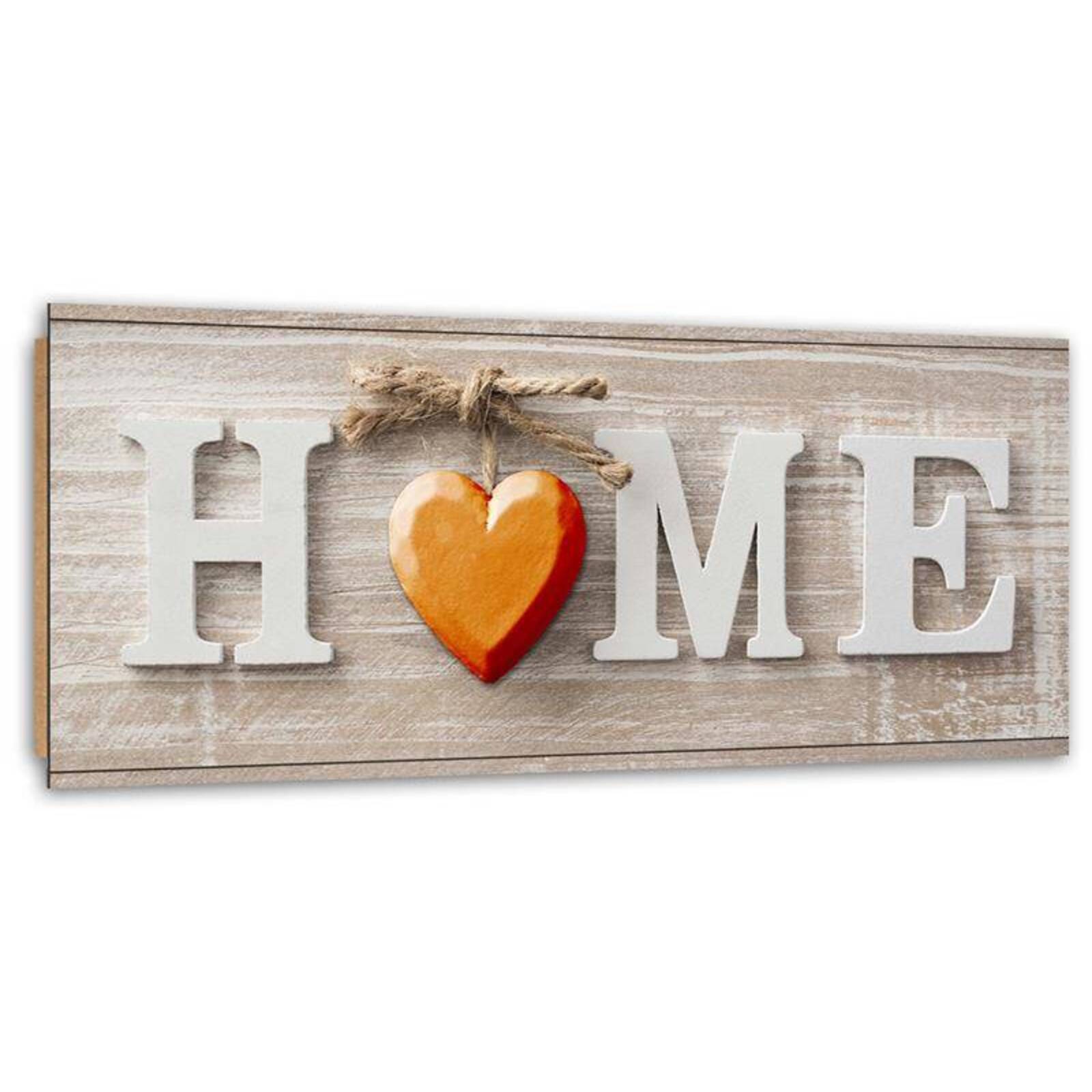 Tableau bois home inscription sur le tableau de style rustique - 100 x ...