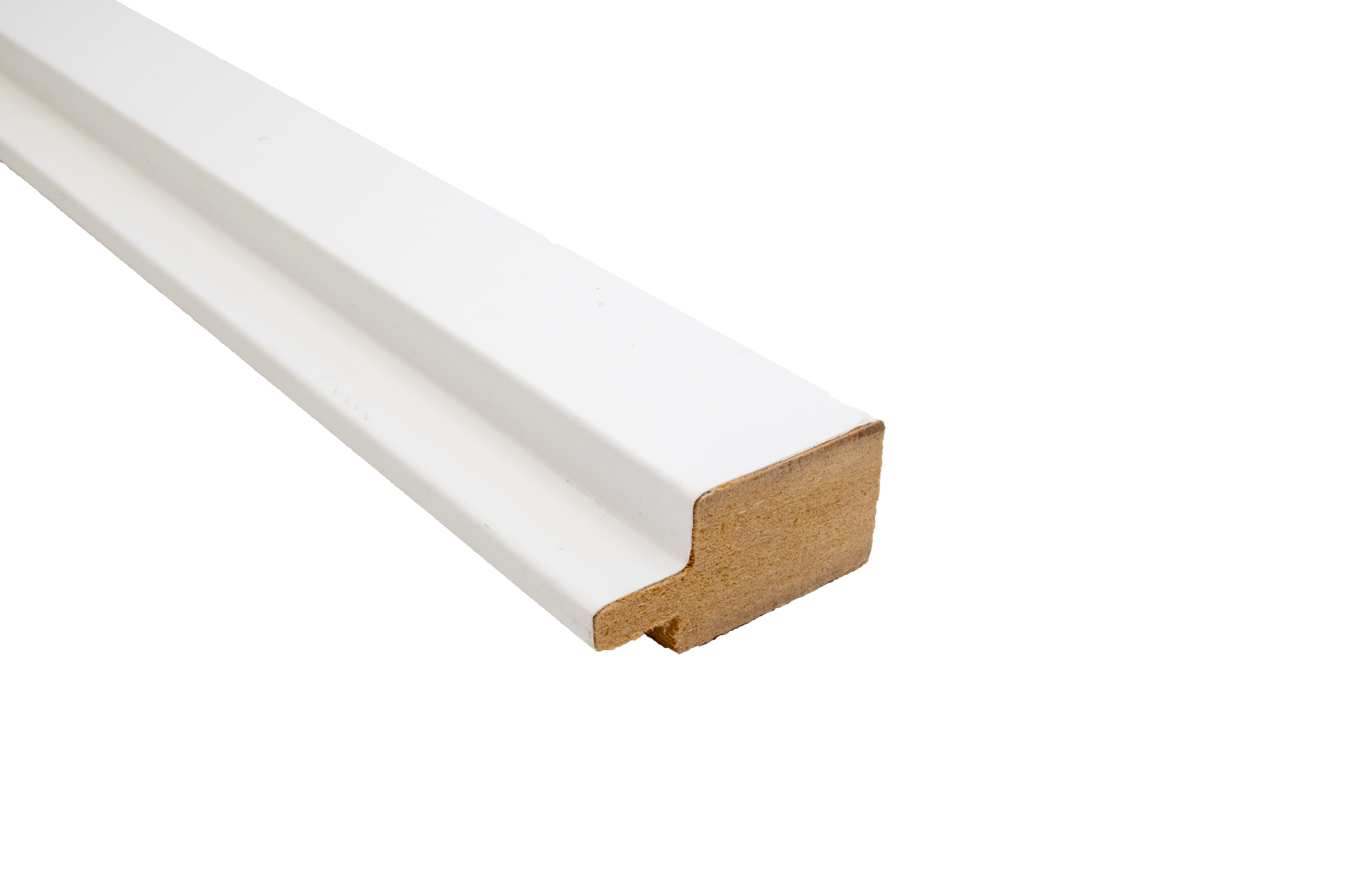 Profil początkowy / końcowy Profil ścienny MDF Ściana paletowa MDF Biała listwa 240x3,5x1,8 cm