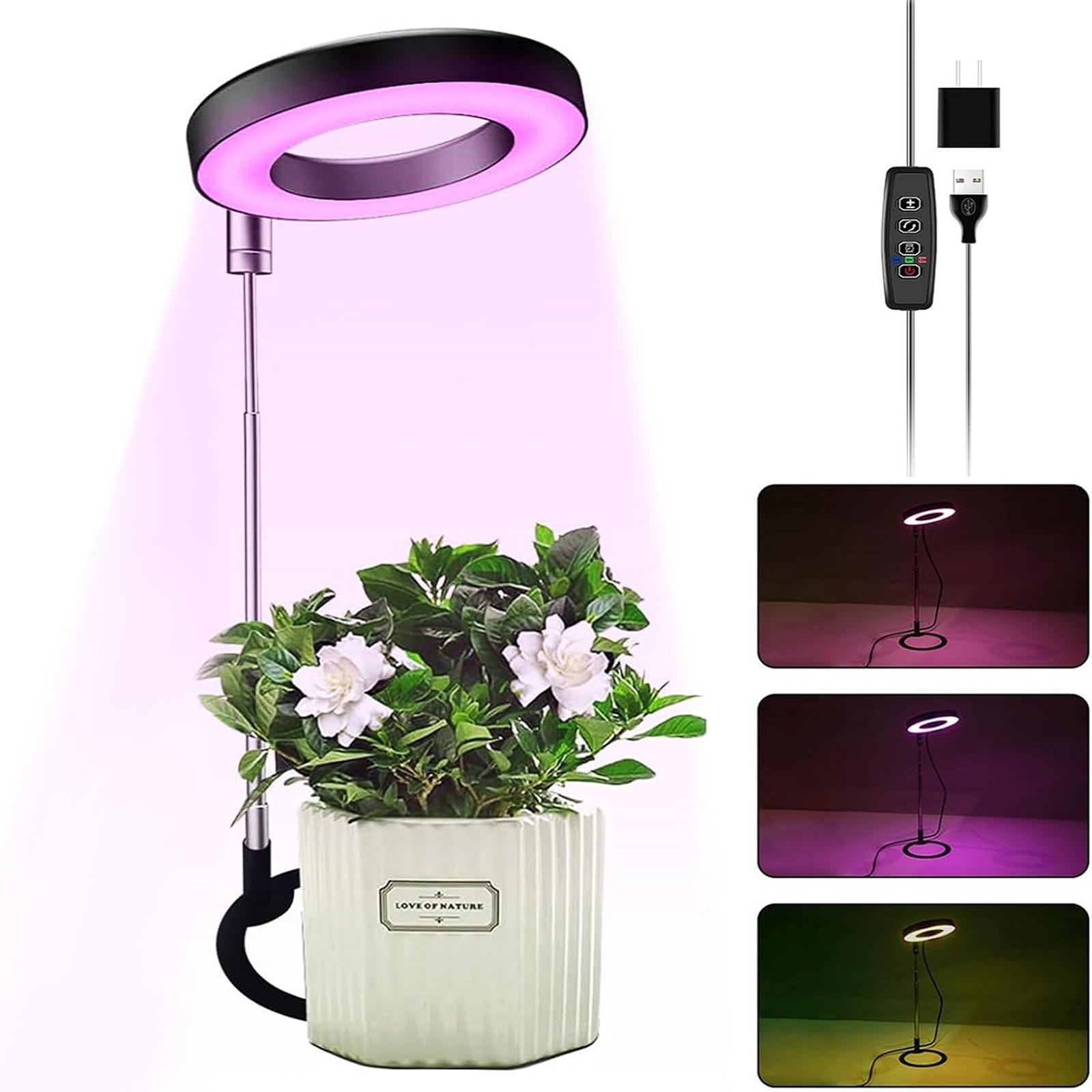 Lampe de culture programmable pour plantes d'intérieur - Spectre ...