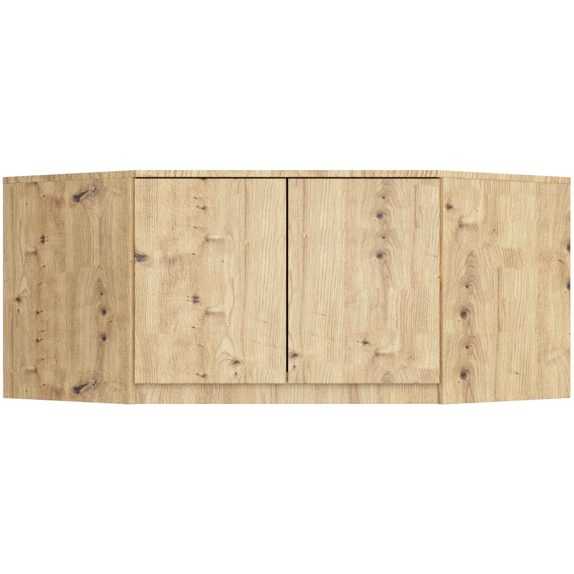 Nadstawka na szafę AKORD S100 Dąb Artisan 100 cm 2 drzwi kolor Dąb Artisan mat 3 półki 100x50x55 cm