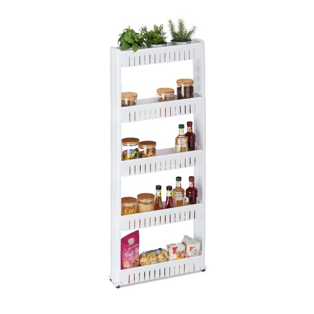 Étagère Chambre Enfant Château Princesse Rose Relaxdays – 8 Casiers Avec Portes – 128x110x37 Cm – Rangement Ludique