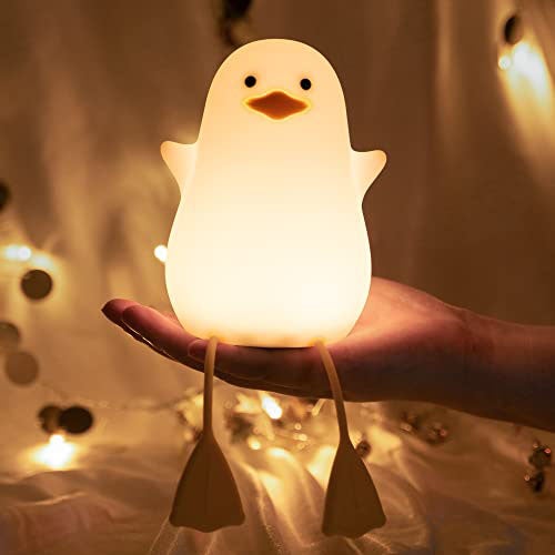 OBOSOE Lampka nocna LED dla dzieci, lampka nocna ładowalna, 7 kolorów, timer 30/60 min, prezent na Boże Narodzenie, idealna do sypialni