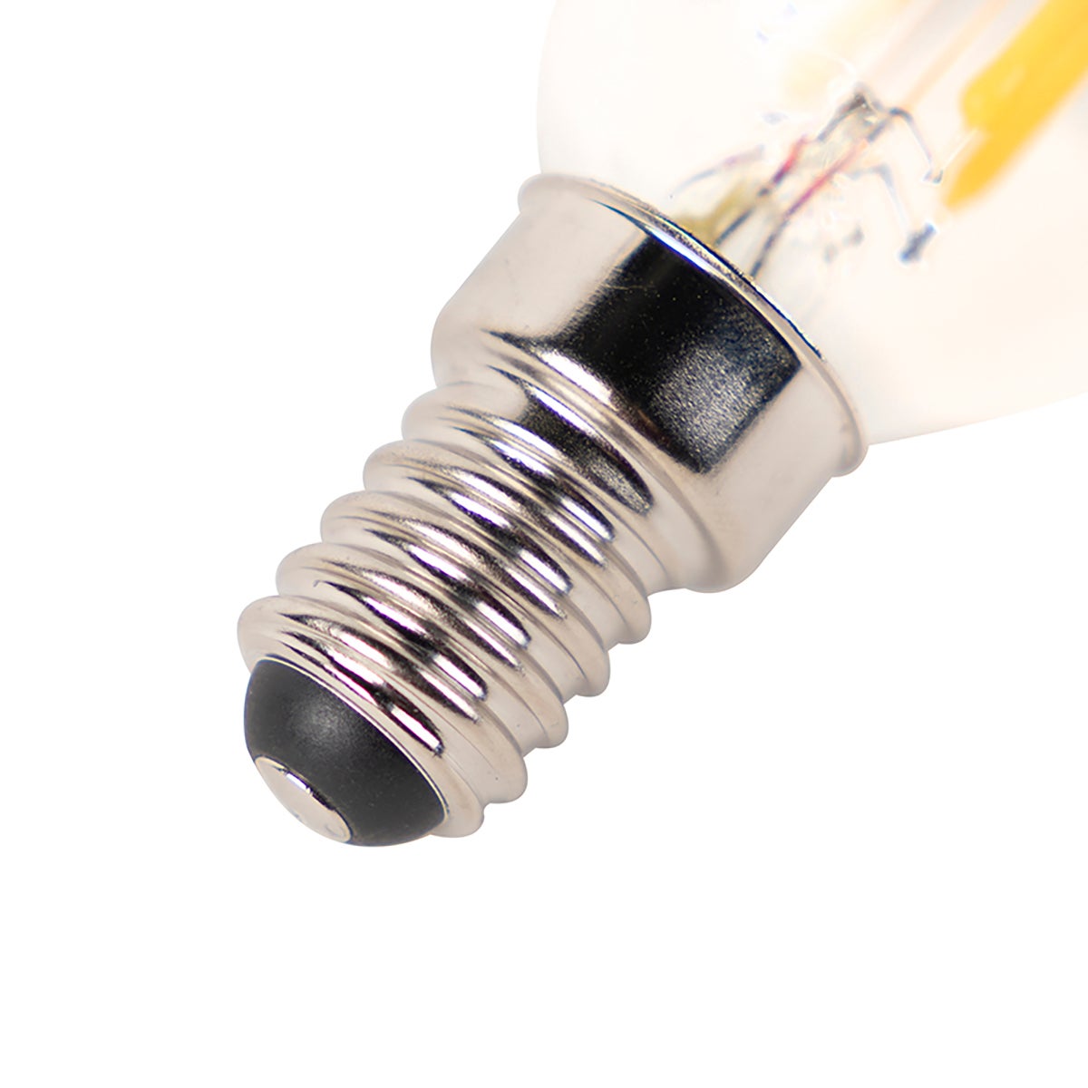 Lot de 4 ampoules LED E14 à intensité variable P45 transparentes 3W 250lm 2700K - 3