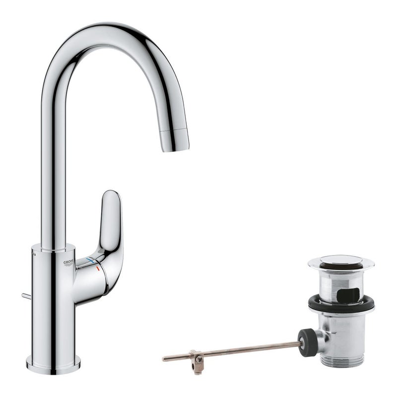 GROHE Swift Miscelatore monocomando per lavabo, Taglia L, cromo, 24330001