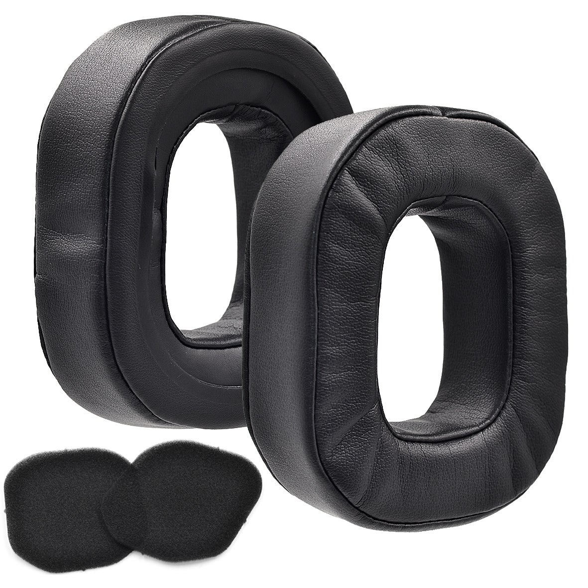 Coussinets D'Oreilles Premium Pour Logitech G Pro X - Mousse à Mémoire Et Velours Doux Noir, Confort Ultime Et Isolation Sonore