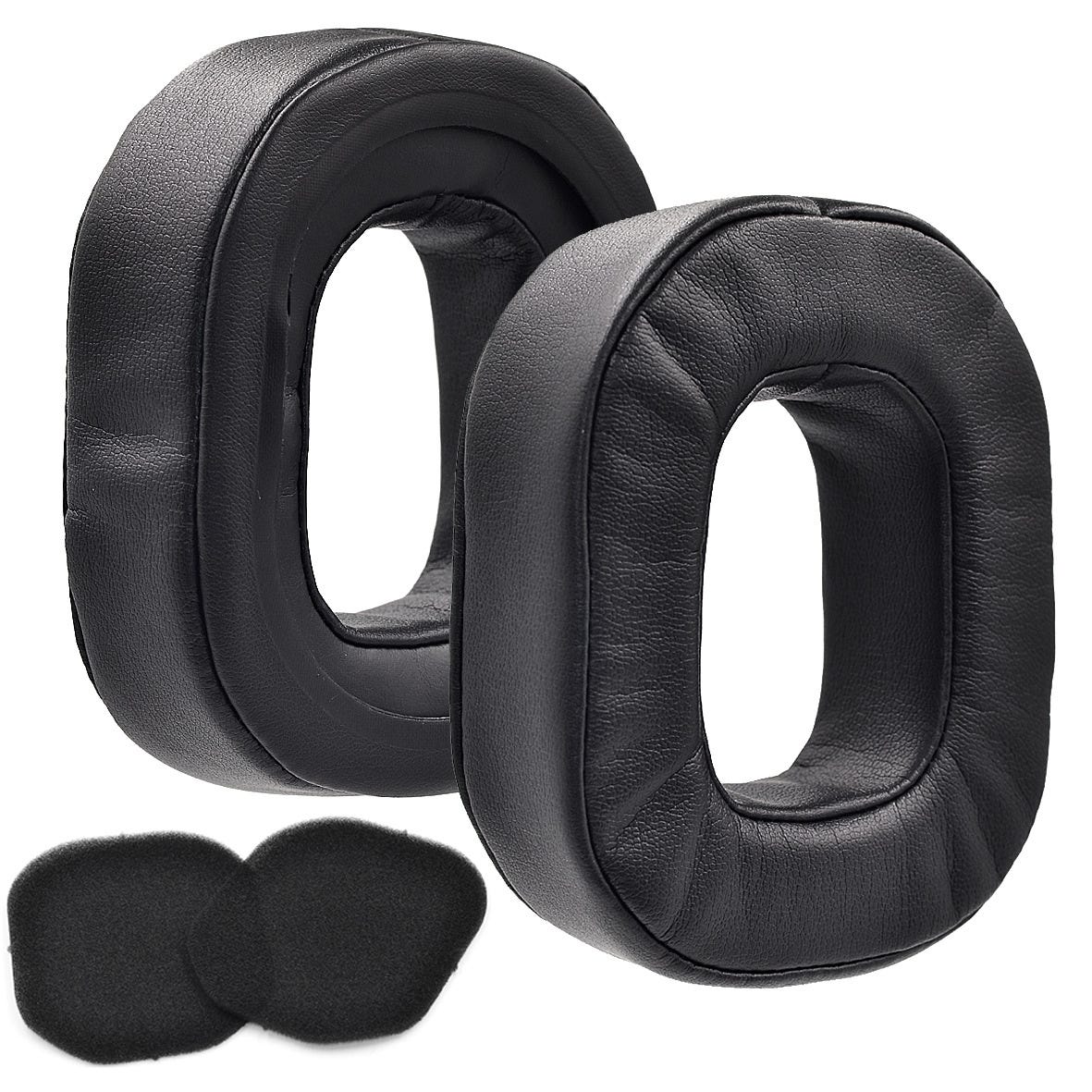 Coussinets D'Oreilles Premium Pour Logitech G Pro X - Mousse à Mémoire Et Velours Doux Noir, Confort Ultime Et Isolation Sonore