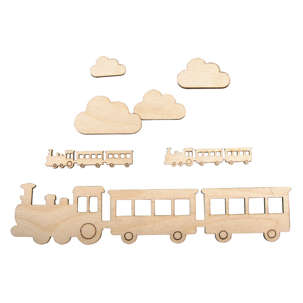 Rayher 46328000 Miniatures En Bois Étoiles – 8 Pièces, FSC 100% – Naturel