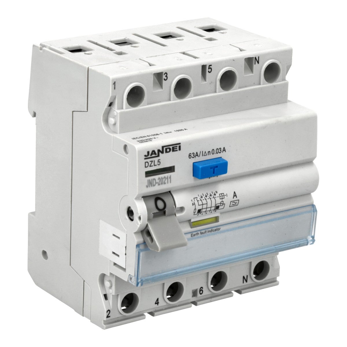 4P 40A elektromagnetyczny wyłącznik różnicowoprądowy Typ A 0,1s
