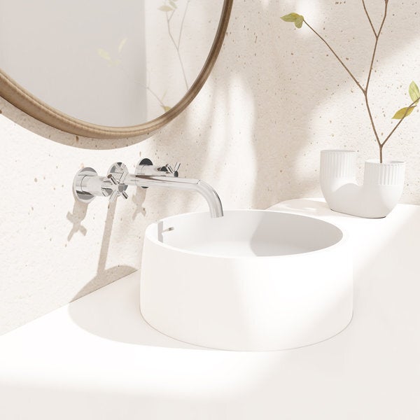 Robinetterie De Lavabo Steinberg Série 160, Set Complet, Corbeille