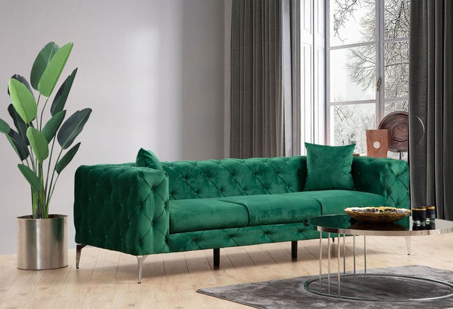 KTHLBRH Set Divani Chersterfield a 2 e 3 posti Marrone divano letto multiposti Divano della camera da letto Divano per Soggiorno divano letto, Adatto per soggiorni, salotti KTHLBRH Set Divani Chersterfield a 2 e 3 posti Marrone divano letto multiposti Divano della camera da letto Divano per Soggiorno divano letto, Adatto per soggiorni, salotti
