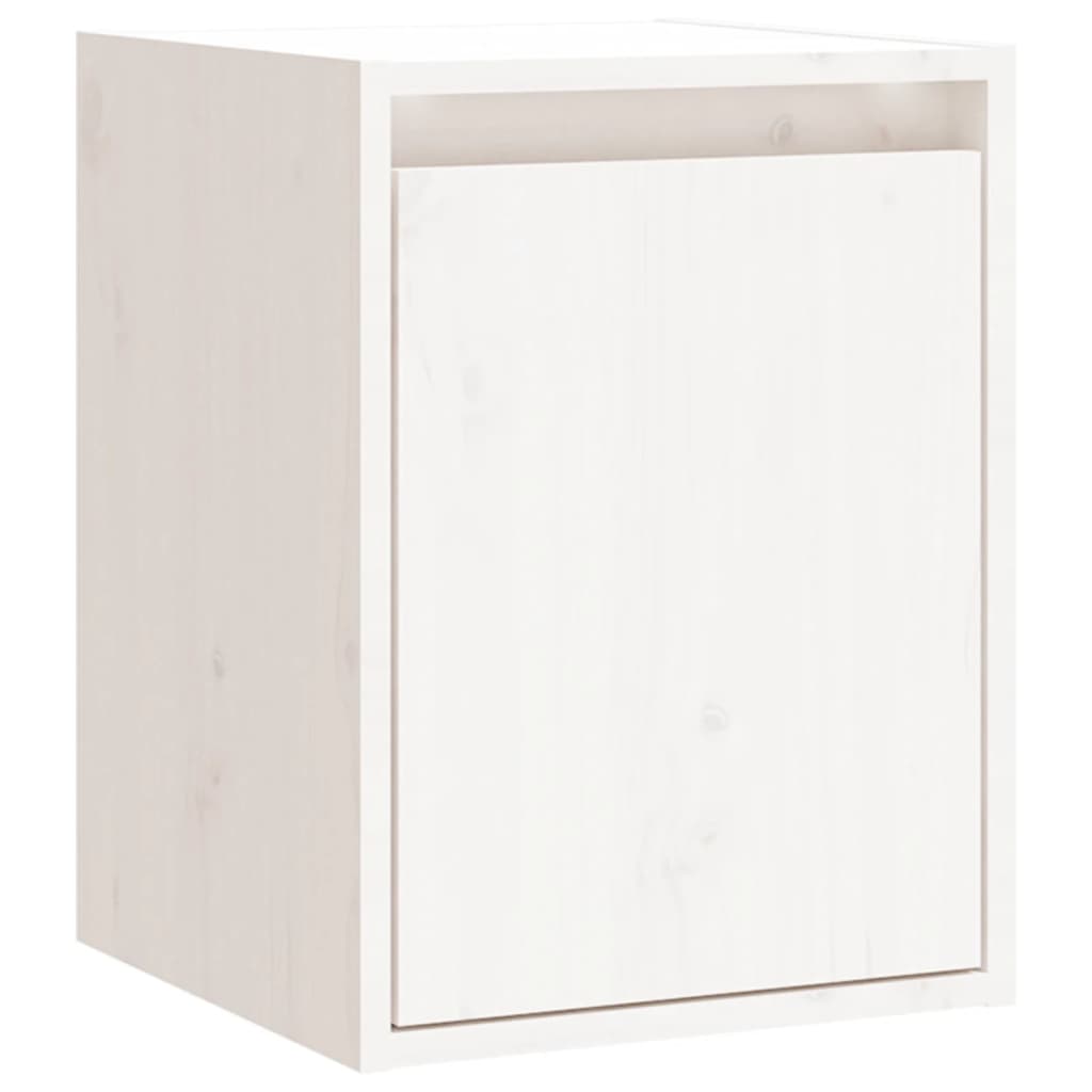 Maison Exclusive - Armario de pared de madera maciza de pino blanco 30x30x40 cm - 2