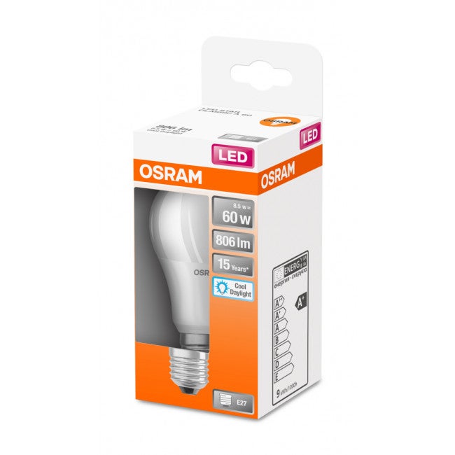 Led E27 Osram Led Retrofit Classic A 60 8.5 W/6500k E27 4058075428560 8.5 W = 60 W Blanc Neutre (ø X L) 60 Mm X 113 Mm - 7