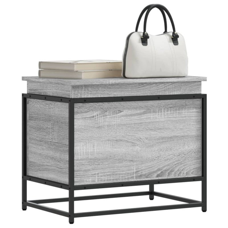 Nofred - Boite de rangement avec couvercle en bois - Vert olive
