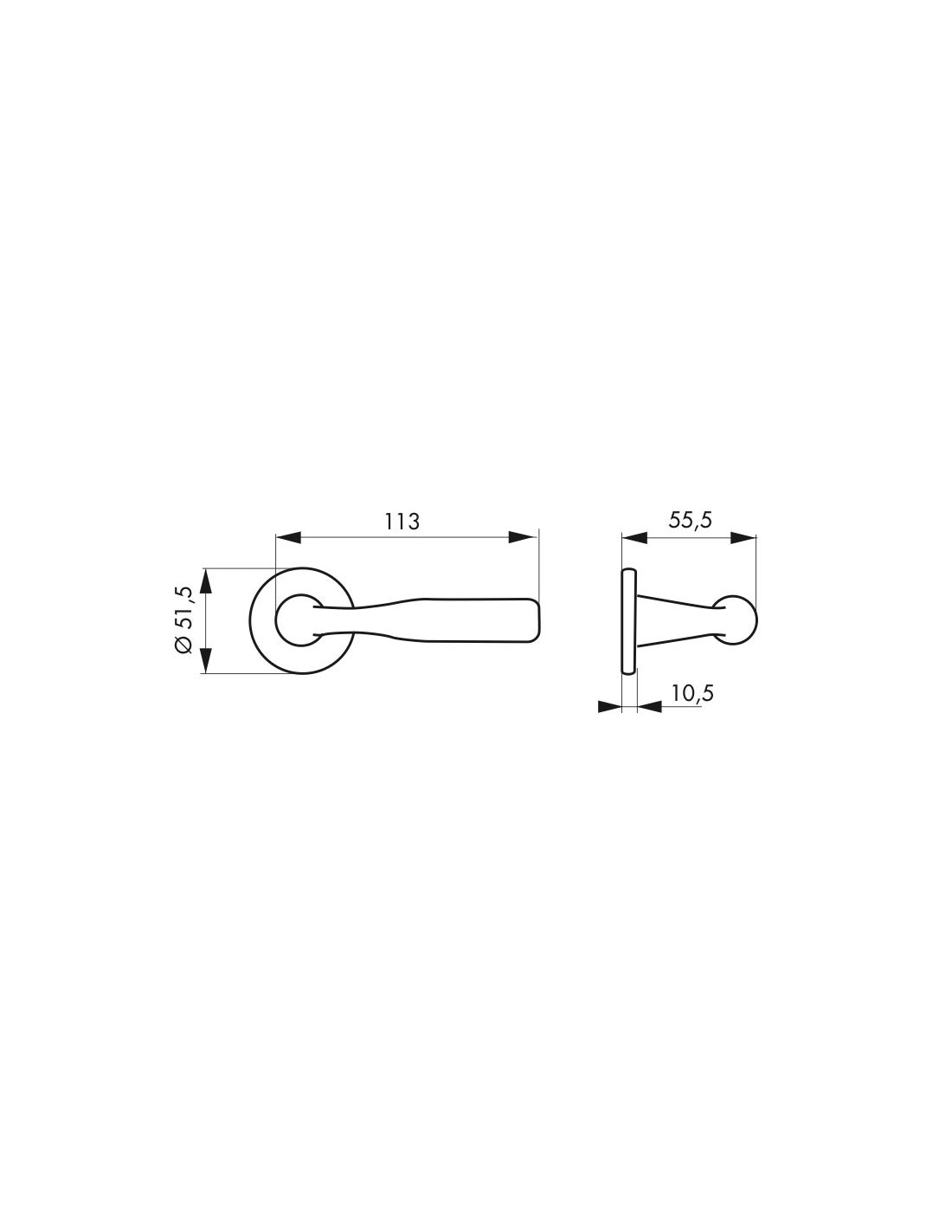 THIRARD - Béquille double nickelé satiné - 3
