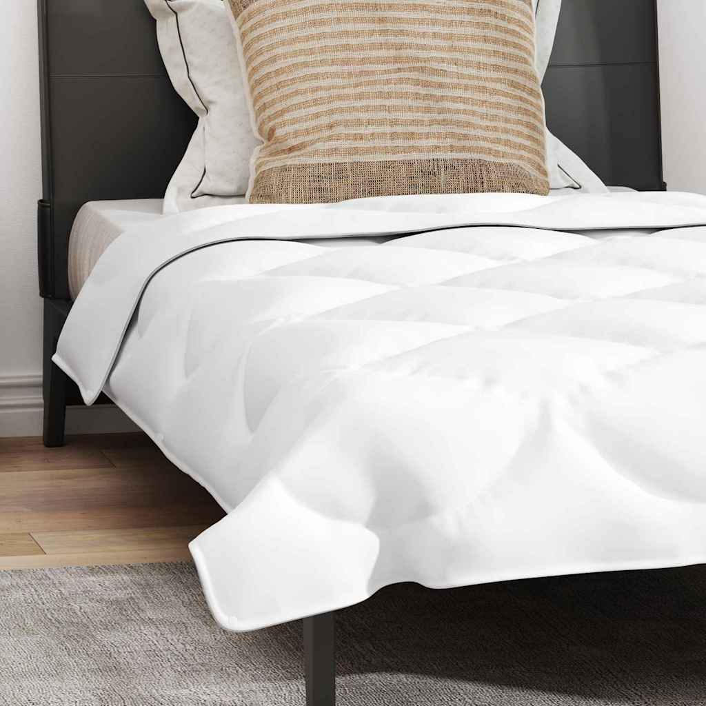 Couette avec oreiller 2 pcs | Duvet Blanc 155 x 200 cm Microfibre - 5