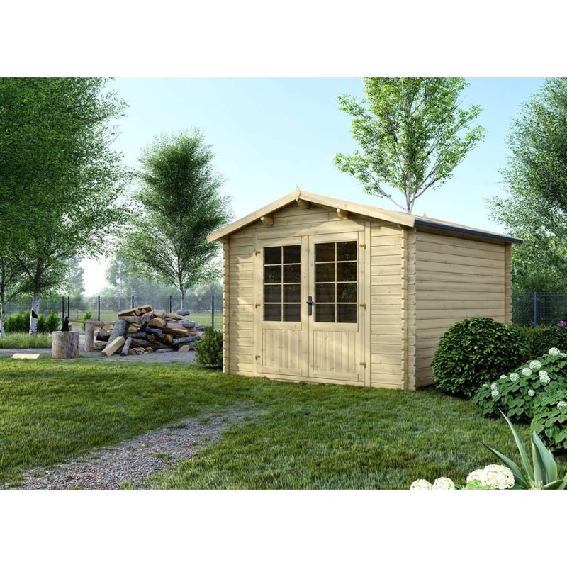 Domek ogrodowy ALTANKA 9 m2 - 3x3 m - 28 mm, drewniany, DOM530, 1 szt.