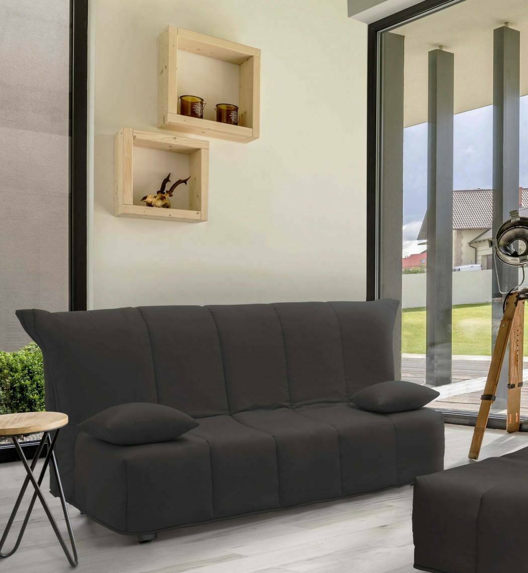 Canapé D'angle 3 Places Avec Rangement - Forme En U, Tissu Chenille, Inclut 2 Poufs Et Tiroirs, Gris Foncé - 2