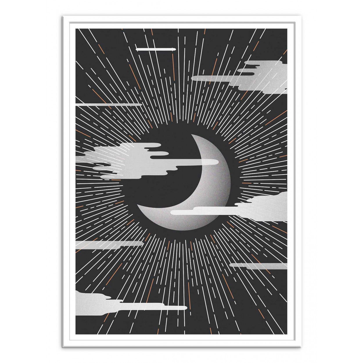 Art-Poster - The moon - Kookie Pixel - 30 x 40 cm - 3