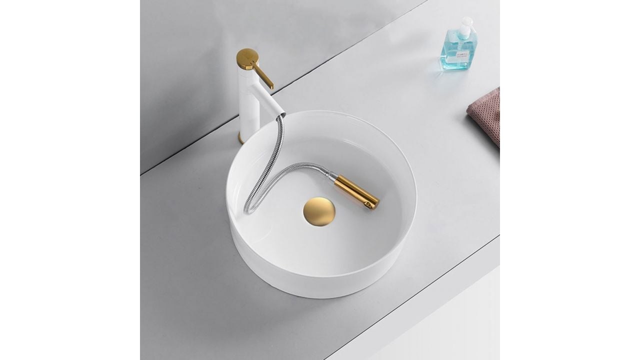 LAVATÓRIO DE APOIO REA SAMI WHITE 36X36X11,5CM - 2