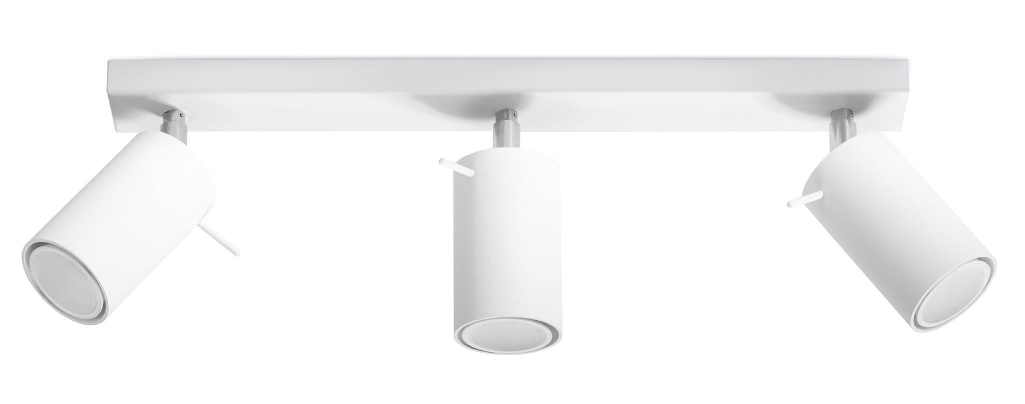 Reflektor sufitowy spot natynkowy Ring listwa biały chromowany 3xGU10x40W wym: 45 x 8 cm metal Sollux Lighting