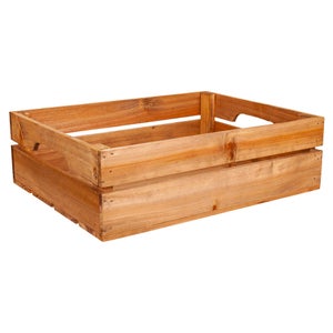 XXL Grande Grigio Scatola Legno Con Coperchio per Regalo | 40X30X24 Cm