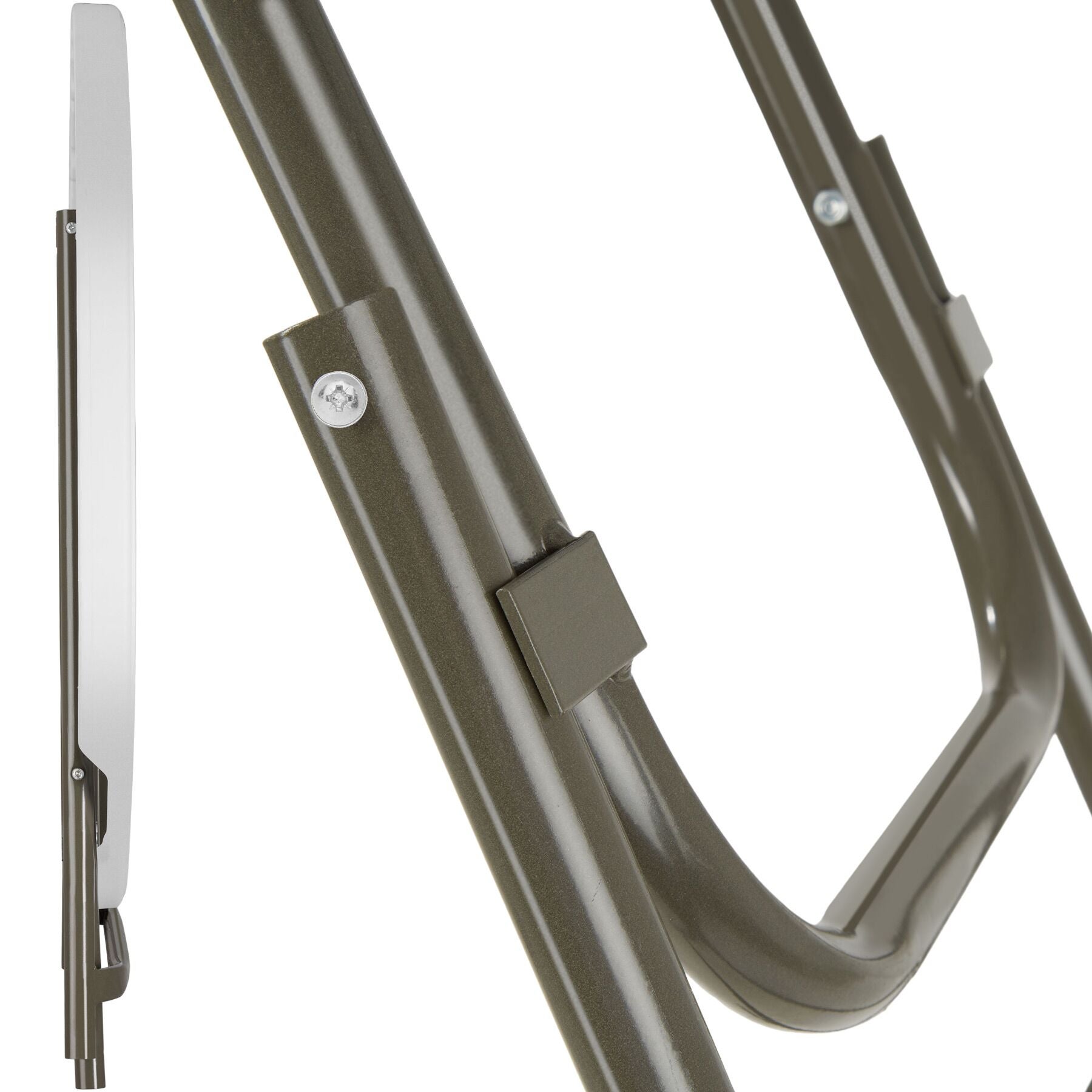 Table à manger de jardin rond en Acier Blanc 2 places - 6