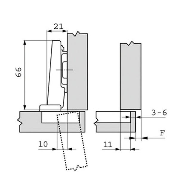 CHARN BLUM 107 CLIP TOP DTE INSERTA APPLQ