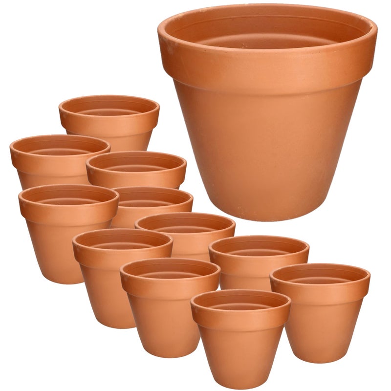 12x doniczka gliniana 7 donica ceramiczna terakota - KOTARBAU