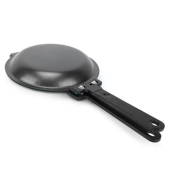 Teglia Pieghevole Antiaderente Per Pancake - Doppia Faccia In Acciaio Titanio Per Toast, Frittate E Formaggio Grigliato - Foto 6