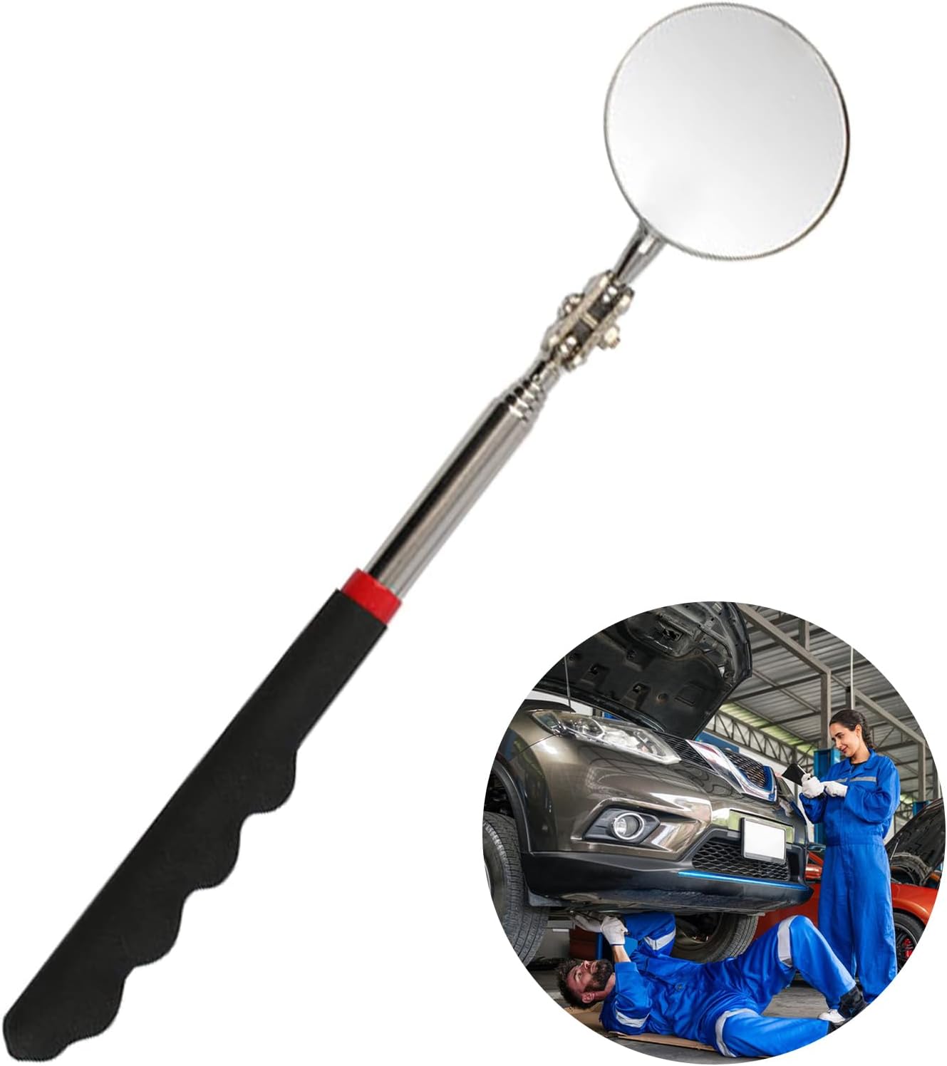 Specchio Per Dentisti Specchietto Telescopico Ispezione 360° - Manico Allungabile Per Meccanici E Controllo Veicoli - 3