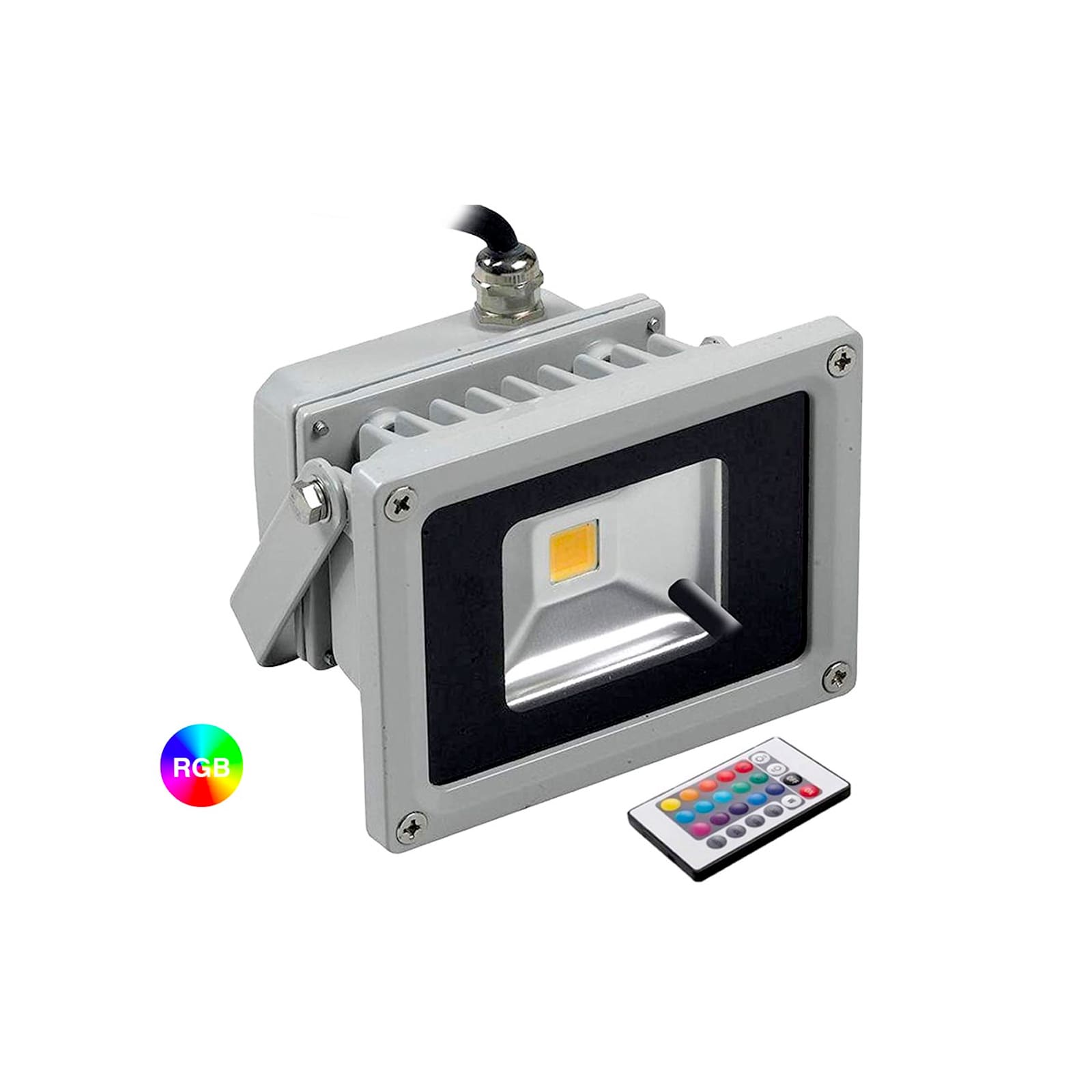 MEIKEE 25W Faretto RGB 12 Colori 2 Modalità Funzione Memoria Proiettore RGB IP66 Impermeabile 6 Livelli di Luminosità Faro RGB LED per Bar Feste