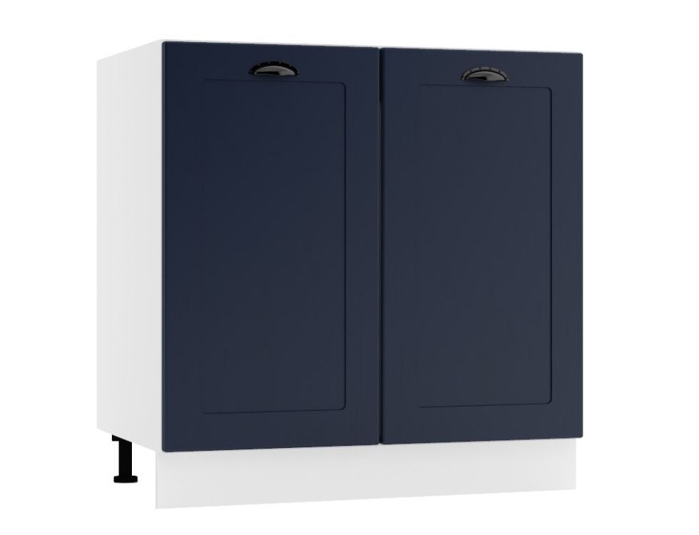 Szafka pod zlew 80 ADELE D80ZL granatowa mat