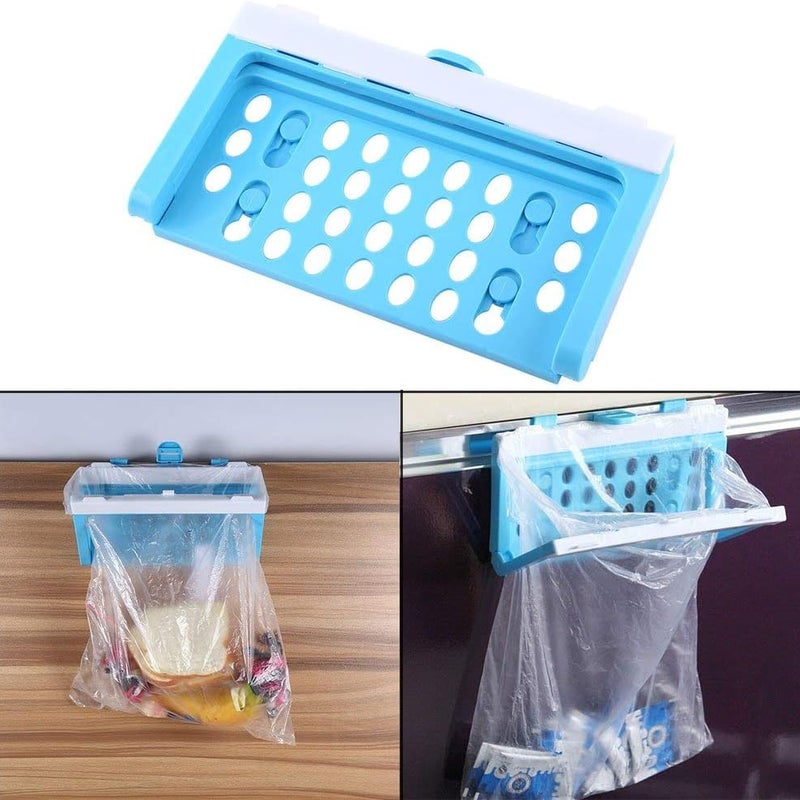 Plastikowy uchwyt na worki na śmieci, składany stojak na worki na śmieci, wiszący uchwyt na kosz na śmieci, gadżety kuchenne