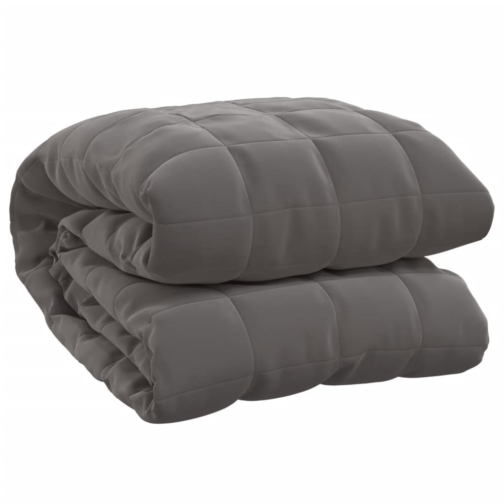 Couverture lestée Gris 155x220 11 kg Tissu - 2
