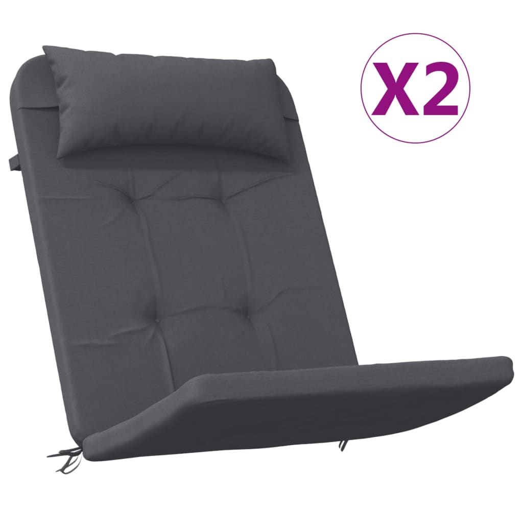 Set di 6 cuscini per sedie con schienale basso in tessuto blu navy. | Leroy Merlin