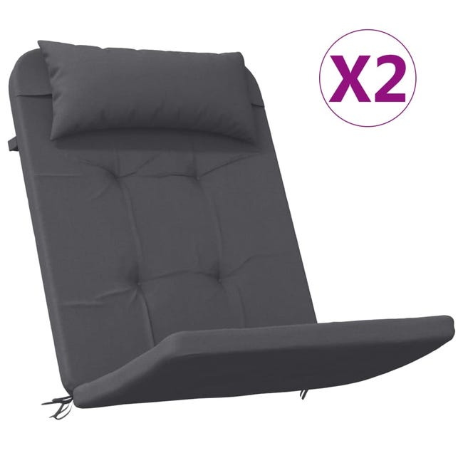 Set di 6 cuscini per sedie con schienale basso in tessuto blu navy. | Leroy Merlin Set di 6 cuscini per sedie con schienale basso in tessuto blu navy. | Leroy Merlin