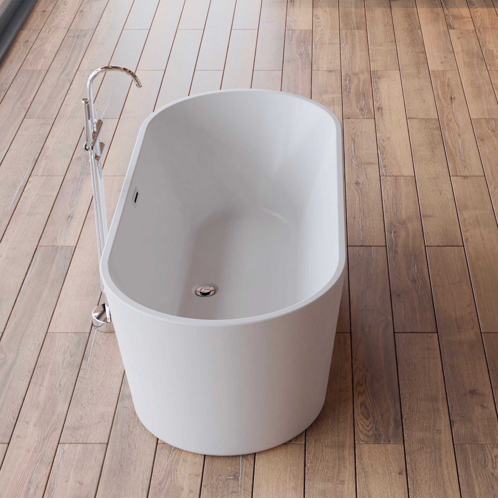 Baignoire Ilot Jade 170 blanche 170 x80 x58 cm, by SPALINA - 4