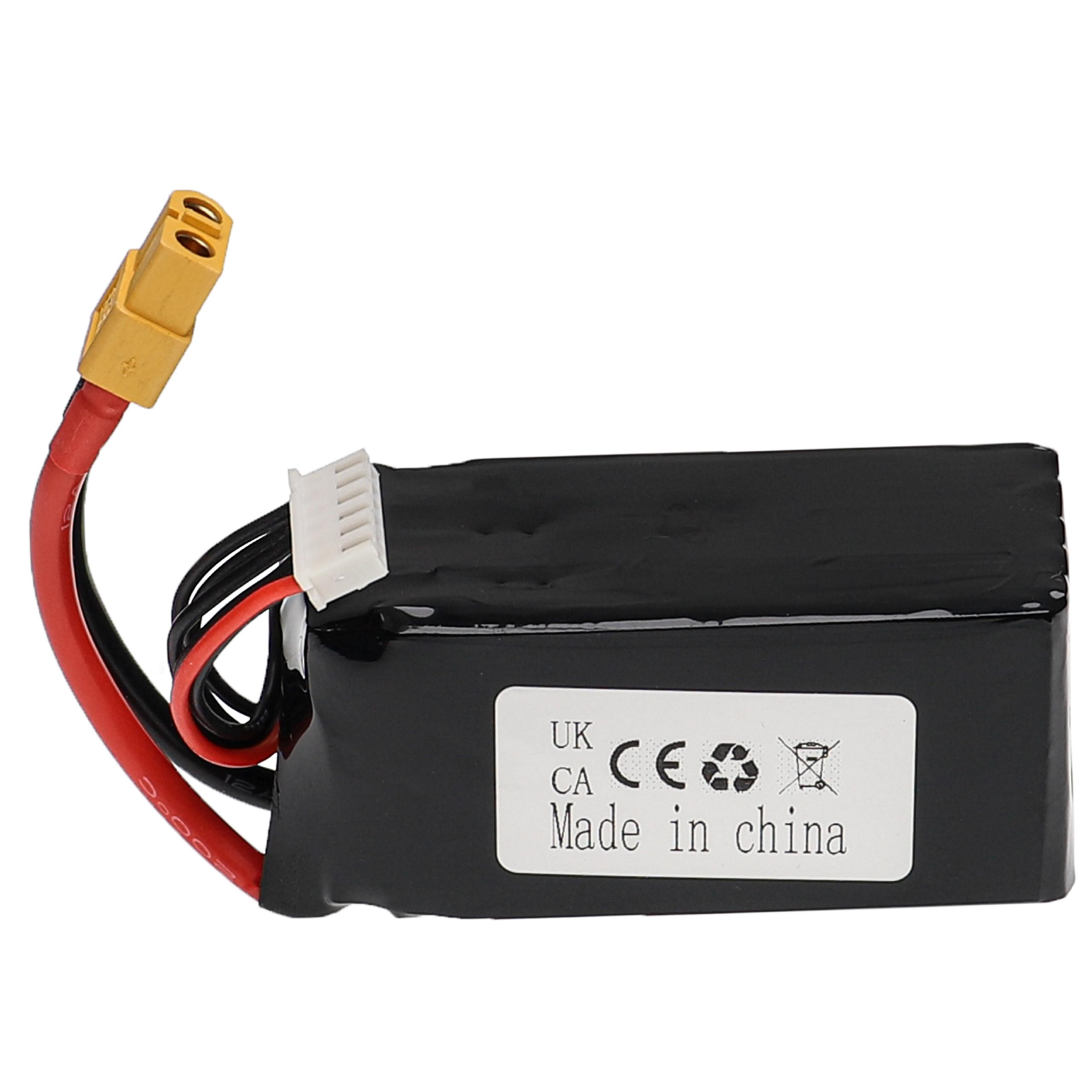 Batterie Li-ion 6,4V 650mAh Pour Voiture RC, Avion, Hélicoptère - Dimensions 54x32x27 Mm - Marque Vhbw - 5