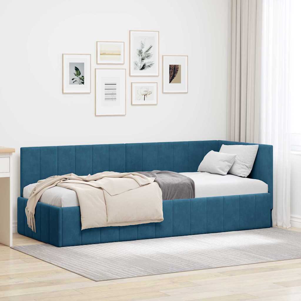 3125595 vidaXL Cadre de lit avec tête de lit Gris 200x200 cm Similicuir