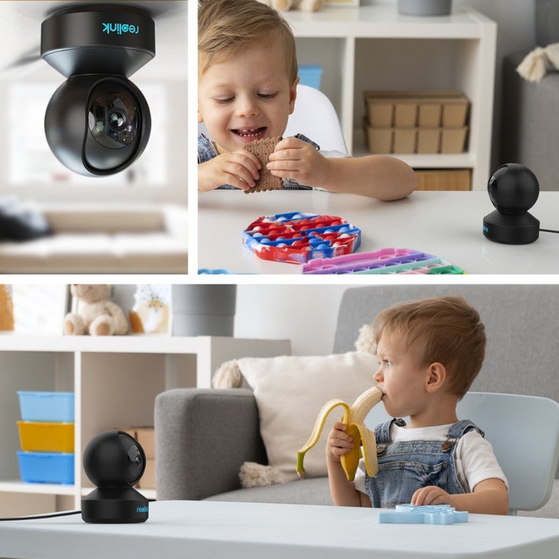 Caméra de surveillance 2K WiFi PT interieure filaire, Reolink, Noir - 4