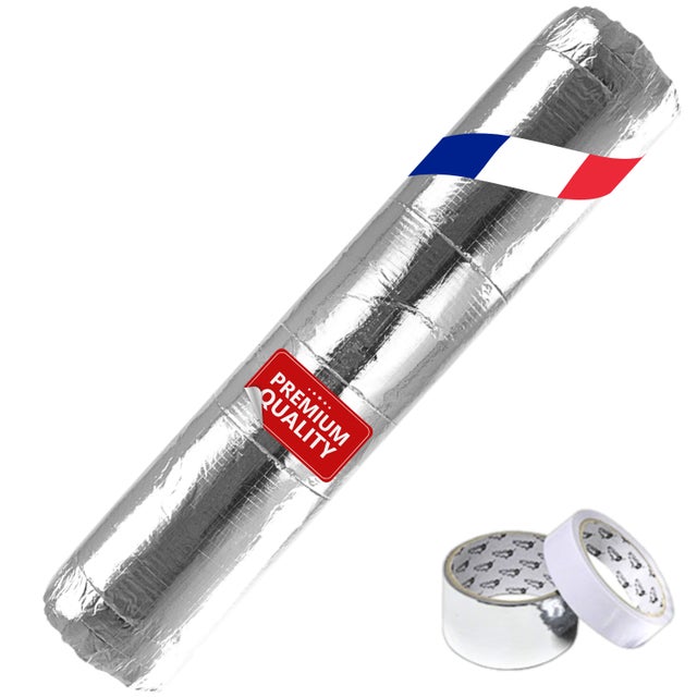 Kit Isolation Porte De Garage IES Mousse Blanche 3mm Réfléchissant 1 Voiture Precut 8x8