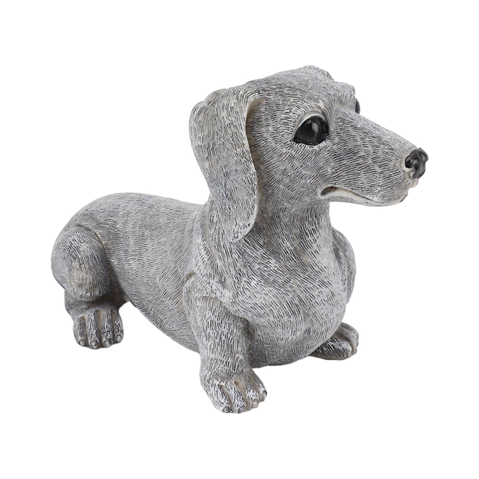 Statua Bassotto In Ottone Massiccio – Mini Scultura Da Scrivania, Set Da 2, Regalo Per Amanti Dei Cani, Stile Vintage